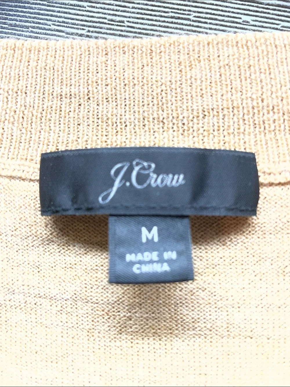 J. Crew Camel Crewneck 100 % merino Sweater - Warm Tan